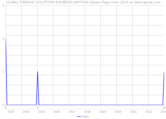 GLOBAL THINKING SOLUTIONS SOCIEDAD LIMITADA (Spain) Page visits 2024 
