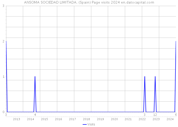 ANSOMA SOCIEDAD LIMITADA. (Spain) Page visits 2024 