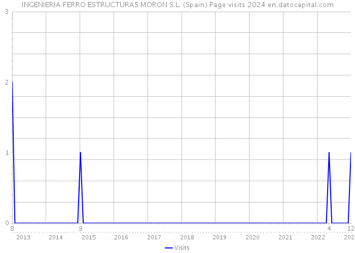 INGENIERIA FERRO ESTRUCTURAS MORON S.L. (Spain) Page visits 2024 