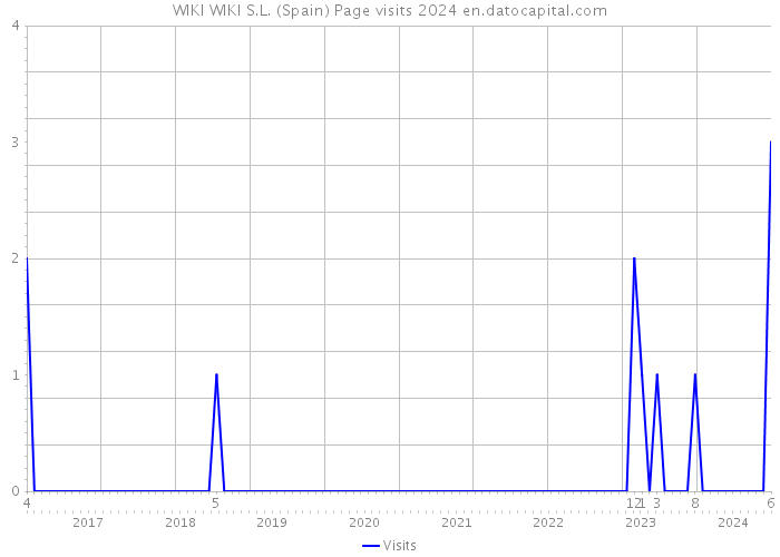 WIKI WIKI S.L. (Spain) Page visits 2024 