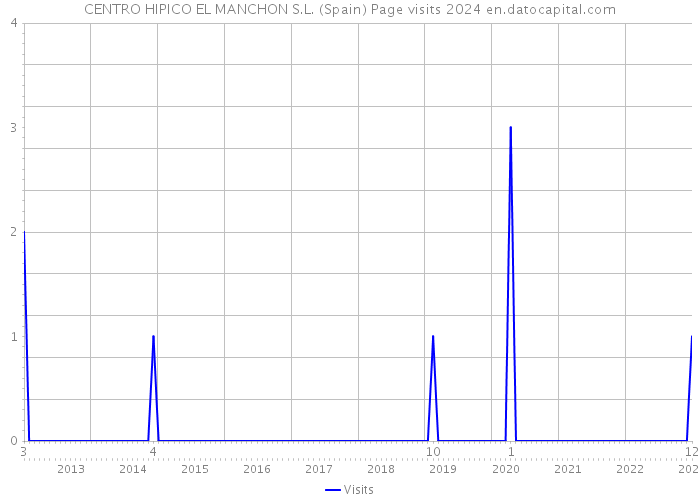 CENTRO HIPICO EL MANCHON S.L. (Spain) Page visits 2024 