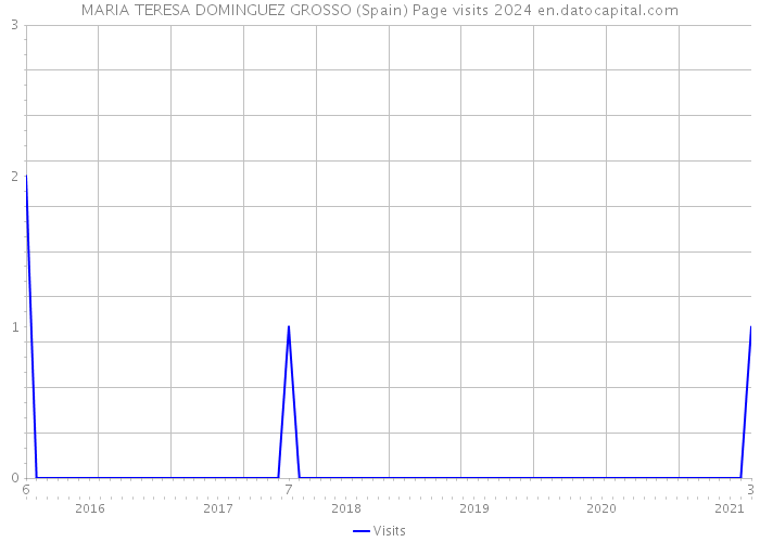 MARIA TERESA DOMINGUEZ GROSSO (Spain) Page visits 2024 