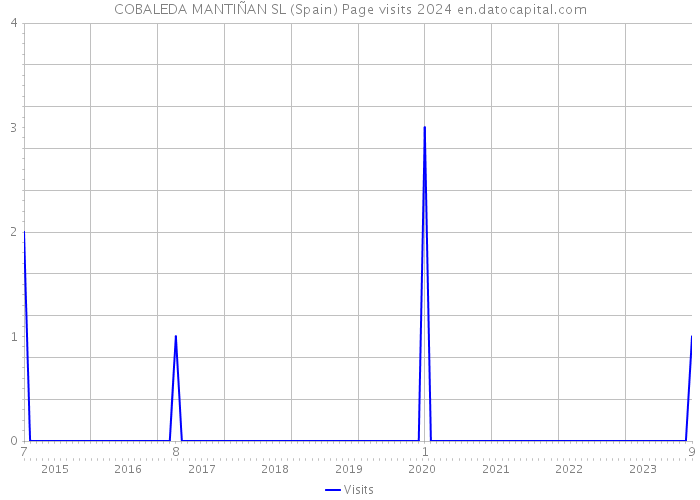 COBALEDA MANTIÑAN SL (Spain) Page visits 2024 