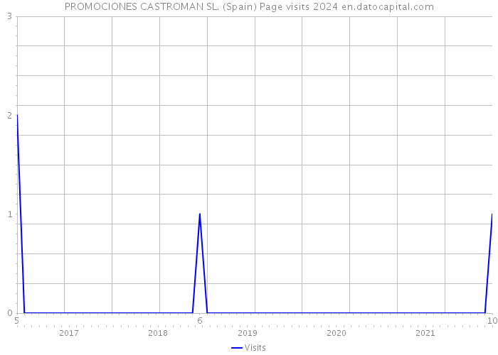 PROMOCIONES CASTROMAN SL. (Spain) Page visits 2024 