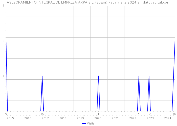 ASESORAMIENTO INTEGRAL DE EMPRESA ARPA S.L. (Spain) Page visits 2024 