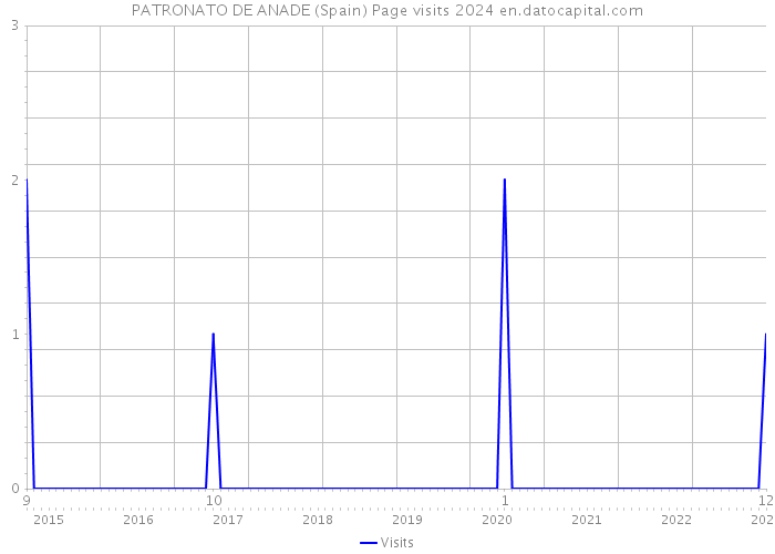 PATRONATO DE ANADE (Spain) Page visits 2024 