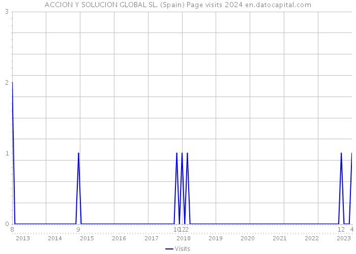 ACCION Y SOLUCION GLOBAL SL. (Spain) Page visits 2024 