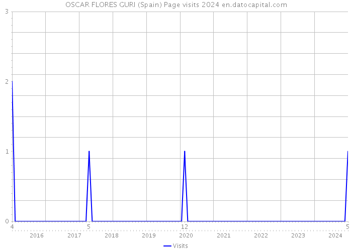 OSCAR FLORES GURI (Spain) Page visits 2024 