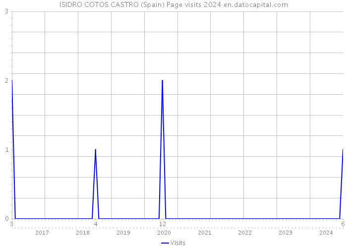ISIDRO COTOS CASTRO (Spain) Page visits 2024 
