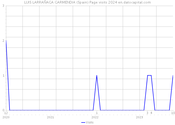 LUIS LARRAÑAGA GARMENDIA (Spain) Page visits 2024 