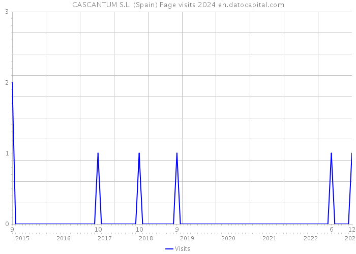 CASCANTUM S.L. (Spain) Page visits 2024 