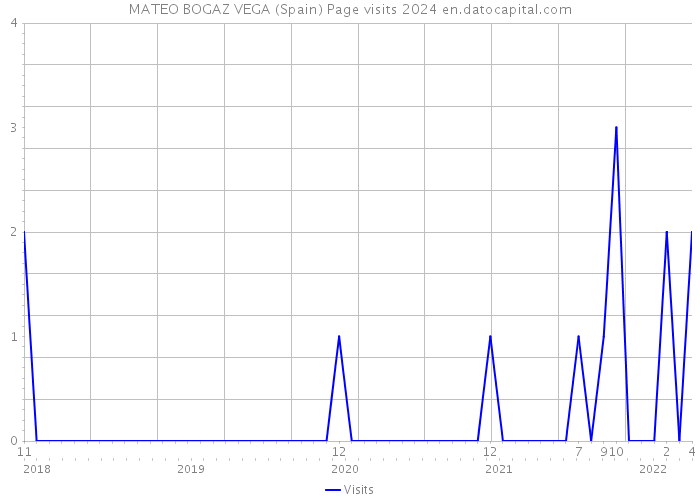 MATEO BOGAZ VEGA (Spain) Page visits 2024 