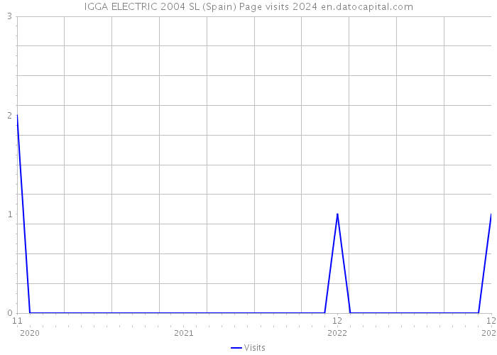 IGGA ELECTRIC 2004 SL (Spain) Page visits 2024 