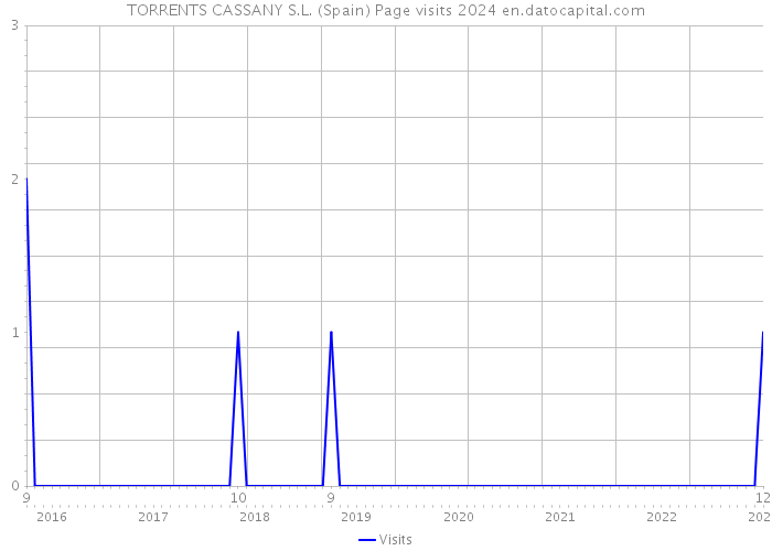 TORRENTS CASSANY S.L. (Spain) Page visits 2024 