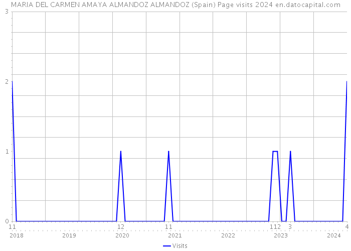 MARIA DEL CARMEN AMAYA ALMANDOZ ALMANDOZ (Spain) Page visits 2024 