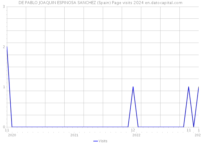 DE PABLO JOAQUIN ESPINOSA SANCHEZ (Spain) Page visits 2024 