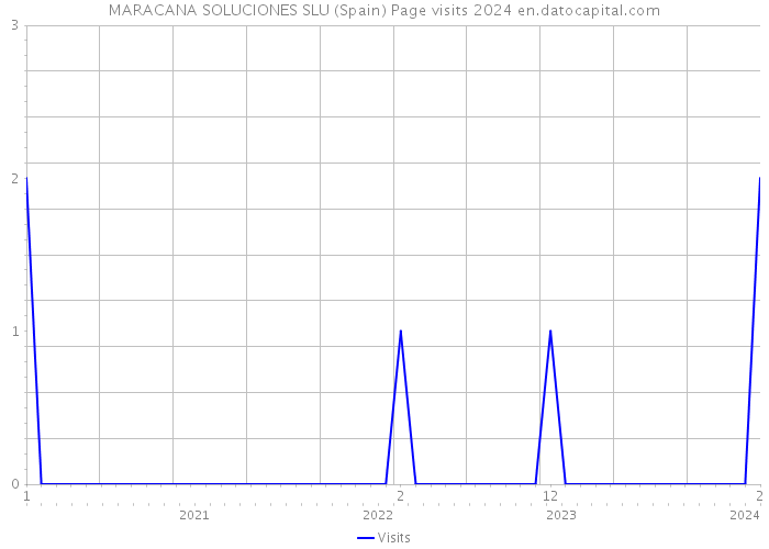 MARACANA SOLUCIONES SLU (Spain) Page visits 2024 