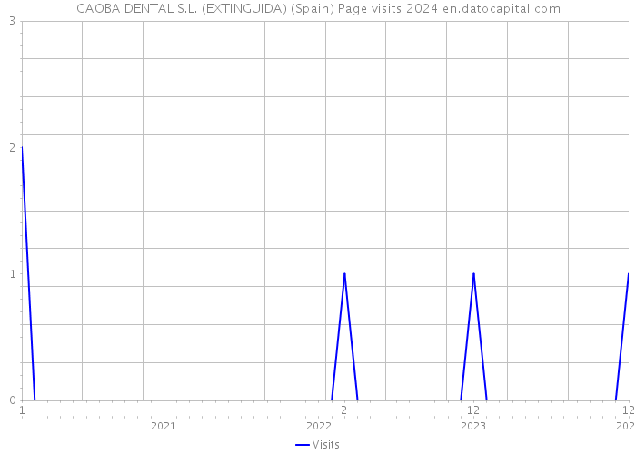 CAOBA DENTAL S.L. (EXTINGUIDA) (Spain) Page visits 2024 