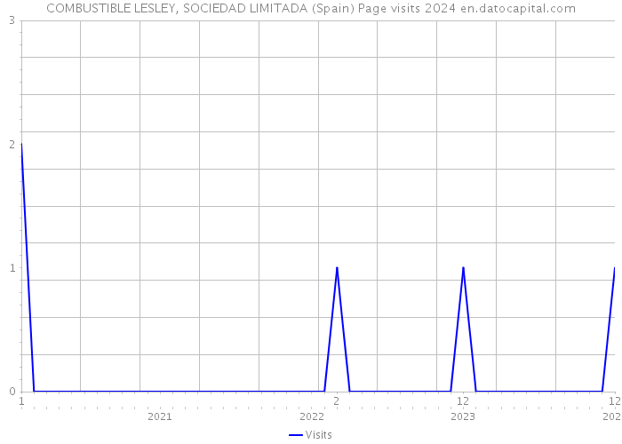 COMBUSTIBLE LESLEY, SOCIEDAD LIMITADA (Spain) Page visits 2024 