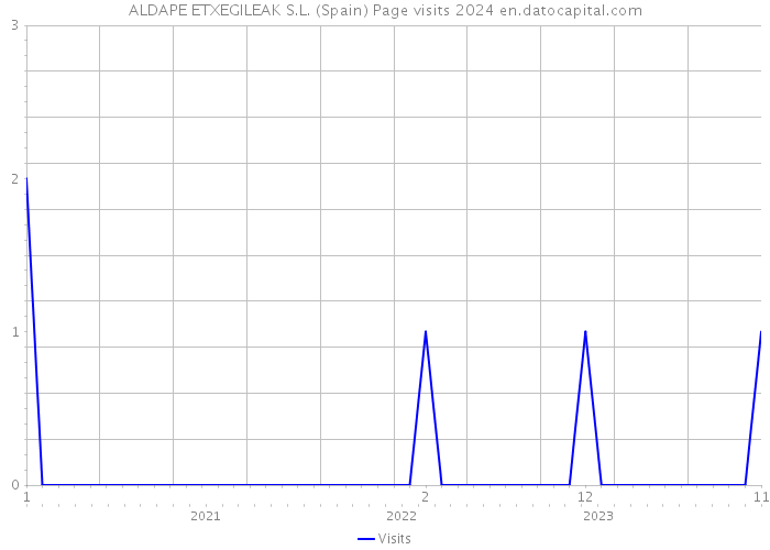 ALDAPE ETXEGILEAK S.L. (Spain) Page visits 2024 