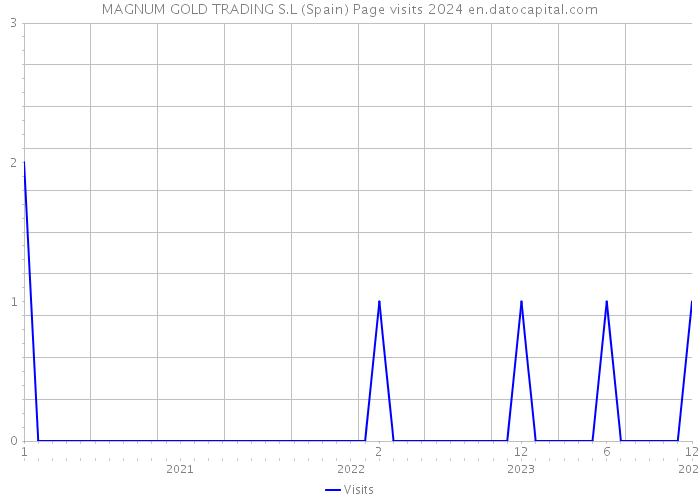 MAGNUM GOLD TRADING S.L (Spain) Page visits 2024 