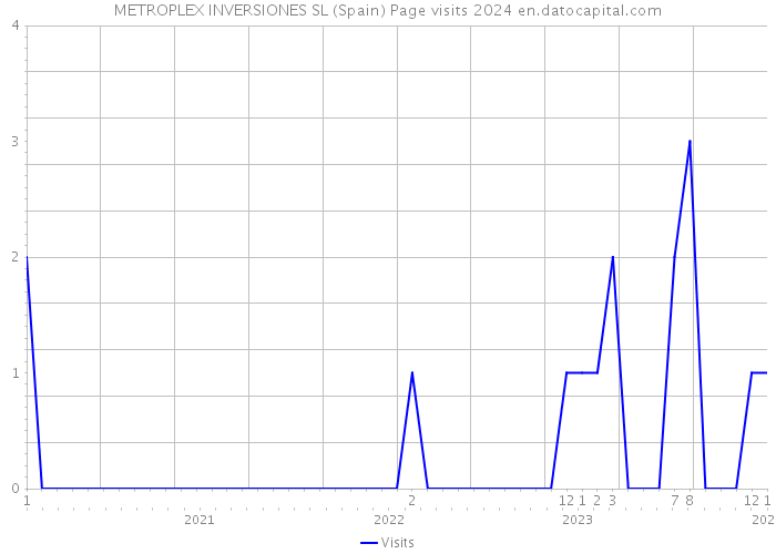 METROPLEX INVERSIONES SL (Spain) Page visits 2024 