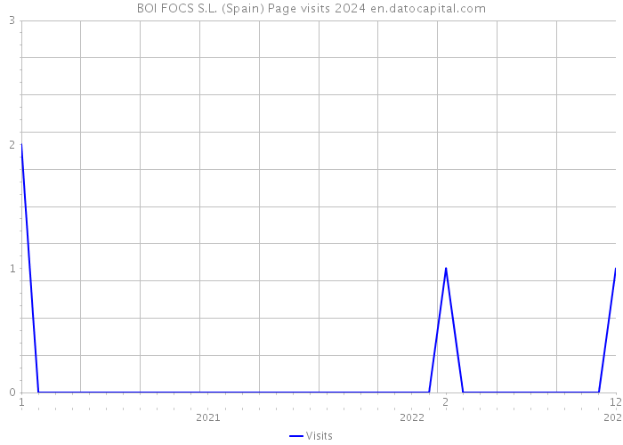 BOI FOCS S.L. (Spain) Page visits 2024 