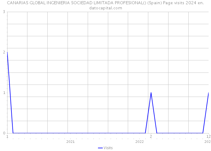 CANARIAS GLOBAL INGENIERIA SOCIEDAD LIMITADA PROFESIONAL() (Spain) Page visits 2024 