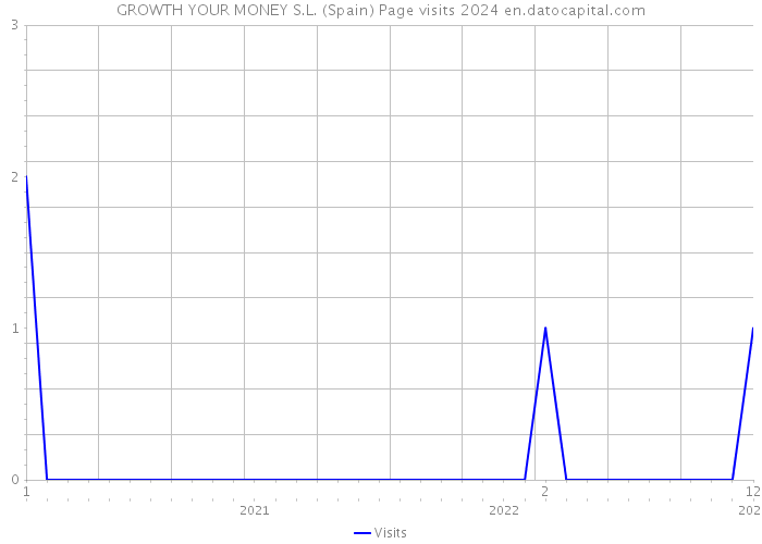 GROWTH YOUR MONEY S.L. (Spain) Page visits 2024 