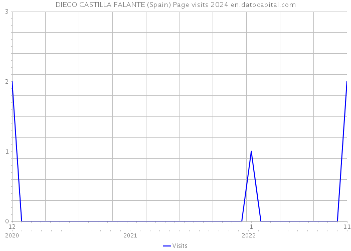 DIEGO CASTILLA FALANTE (Spain) Page visits 2024 