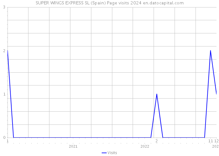 SUPER WINGS EXPRESS SL (Spain) Page visits 2024 
