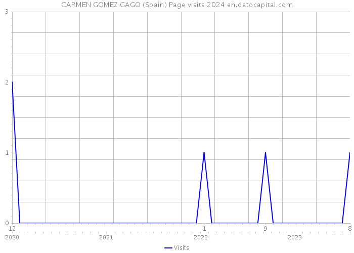 CARMEN GOMEZ GAGO (Spain) Page visits 2024 
