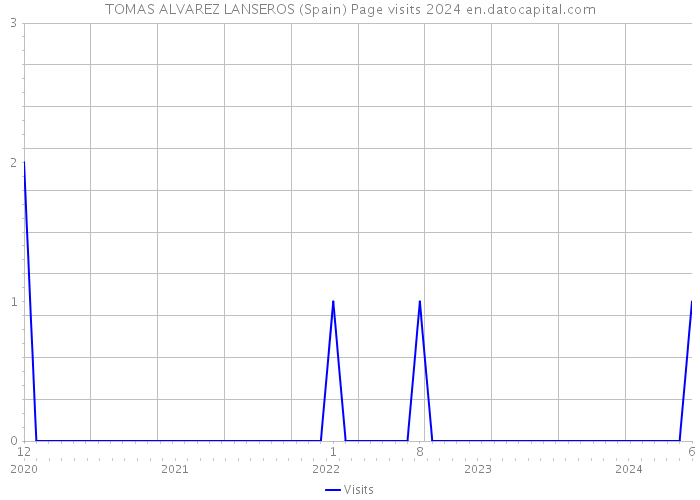 TOMAS ALVAREZ LANSEROS (Spain) Page visits 2024 