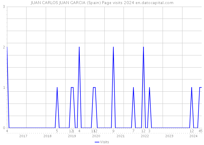 JUAN CARLOS JUAN GARCIA (Spain) Page visits 2024 
