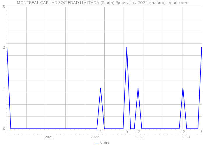 MONTREAL CAPILAR SOCIEDAD LIMITADA (Spain) Page visits 2024 