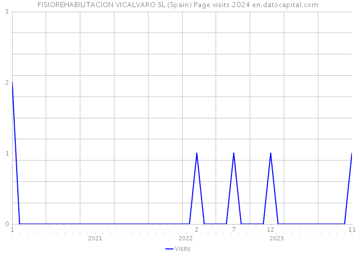 FISIOREHABILITACION VICALVARO SL (Spain) Page visits 2024 