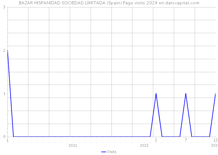 BAZAR HISPANIDAD SOCIEDAD LIMITADA (Spain) Page visits 2024 