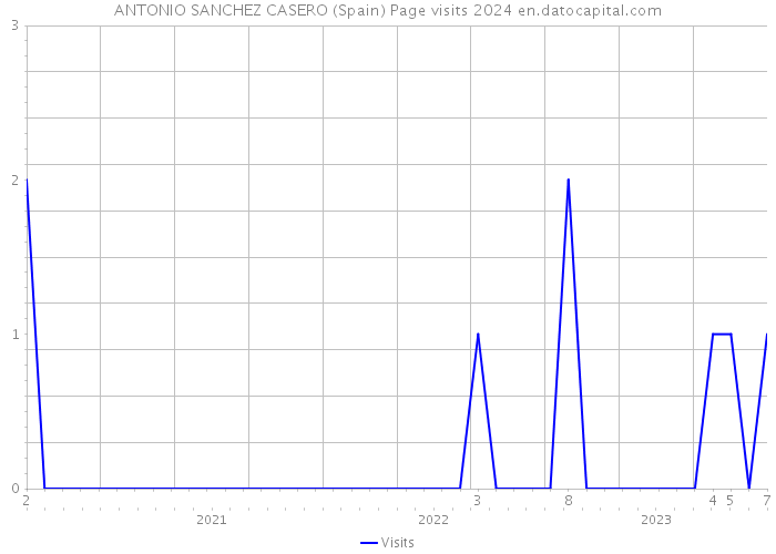 ANTONIO SANCHEZ CASERO (Spain) Page visits 2024 