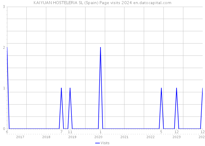 KAIYUAN HOSTELERIA SL (Spain) Page visits 2024 