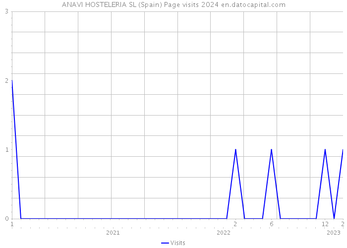 ANAVI HOSTELERIA SL (Spain) Page visits 2024 