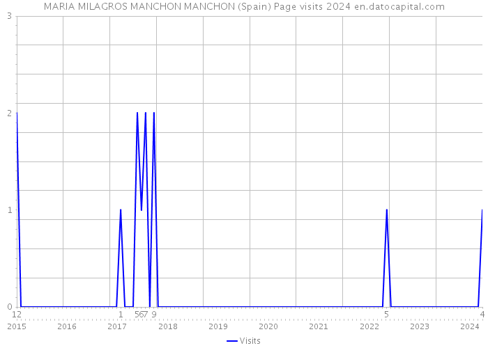 MARIA MILAGROS MANCHON MANCHON (Spain) Page visits 2024 
