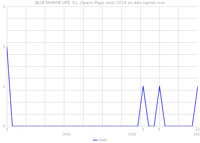 BLUE MARINE LIFE S.L. (Spain) Page visits 2024 