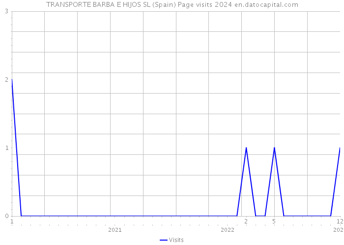 TRANSPORTE BARBA E HIJOS SL (Spain) Page visits 2024 
