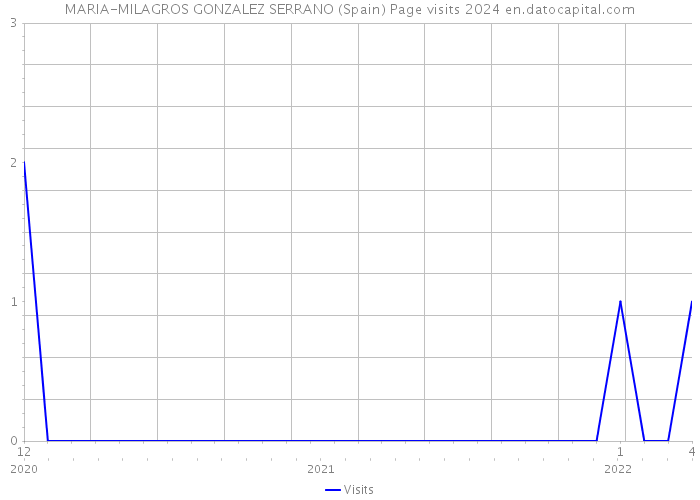 MARIA-MILAGROS GONZALEZ SERRANO (Spain) Page visits 2024 