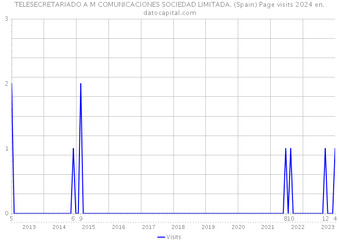 TELESECRETARIADO A M COMUNICACIONES SOCIEDAD LIMITADA. (Spain) Page visits 2024 