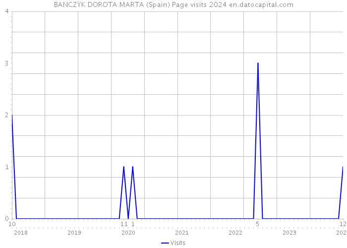 BANCZYK DOROTA MARTA (Spain) Page visits 2024 