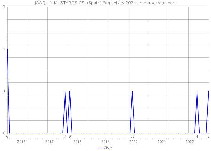 JOAQUIN MUSTAROS GEL (Spain) Page visits 2024 