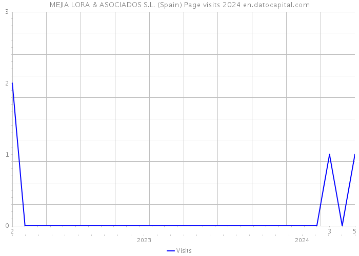 MEJIA LORA & ASOCIADOS S.L. (Spain) Page visits 2024 