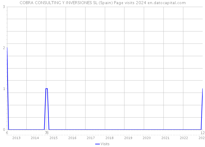 COBRA CONSULTING Y INVERSIONES SL (Spain) Page visits 2024 