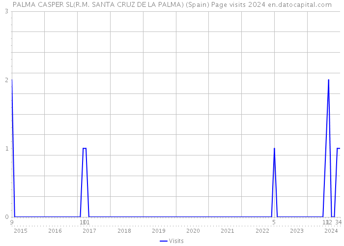 PALMA CASPER SL(R.M. SANTA CRUZ DE LA PALMA) (Spain) Page visits 2024 
